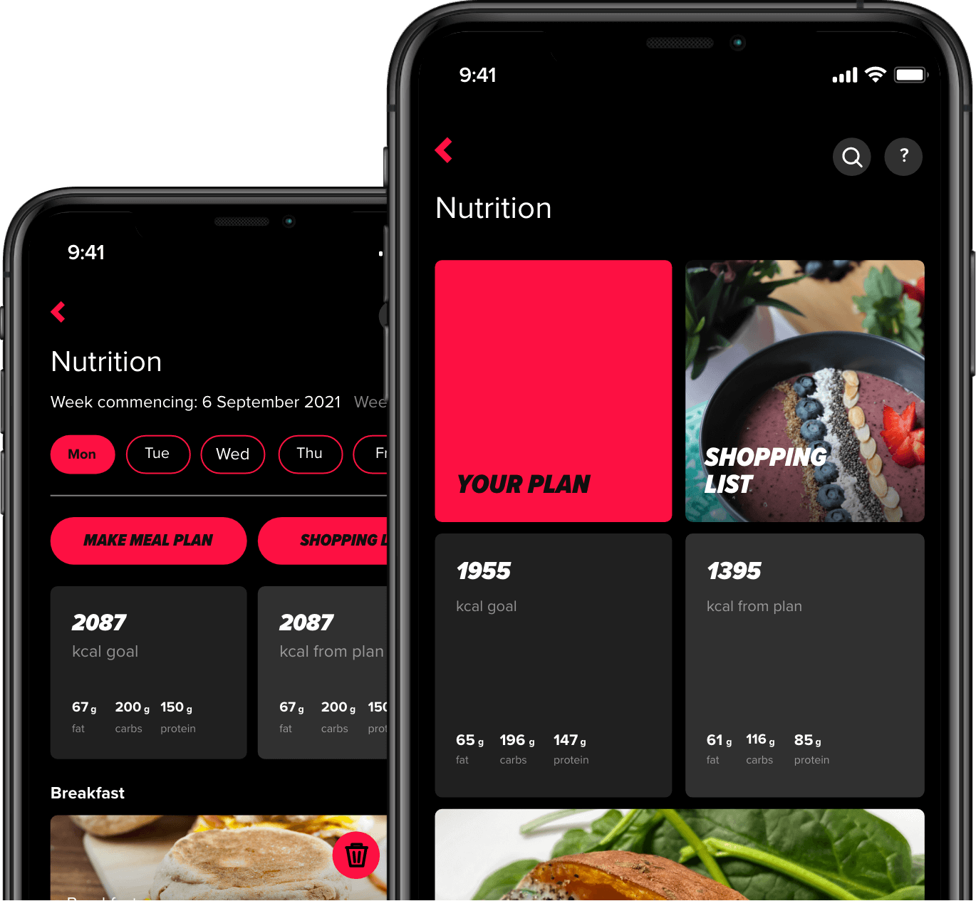 Nutrition on the Courtney Black App